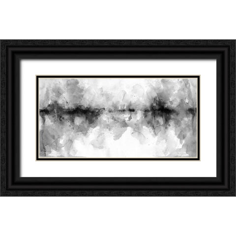Island Mist Black Ornate Wood Framed Art Print with Double Matting by Robinson, Carol