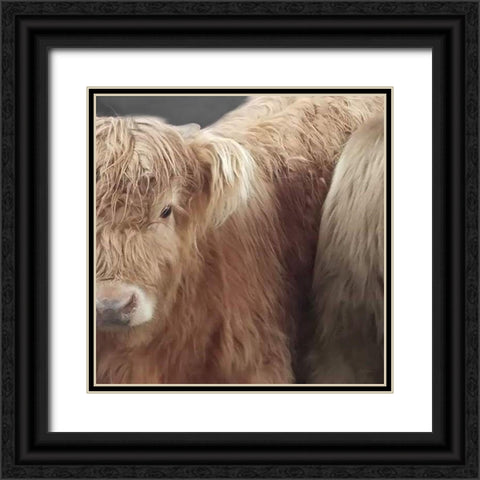 The Red One Black Ornate Wood Framed Art Print with Double Matting by Robinson, Carol