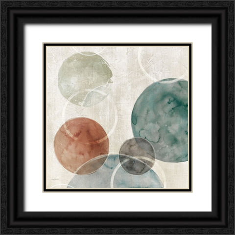 Spatial Curves Revisited Black Ornate Wood Framed Art Print with Double Matting by Robinson, Carol