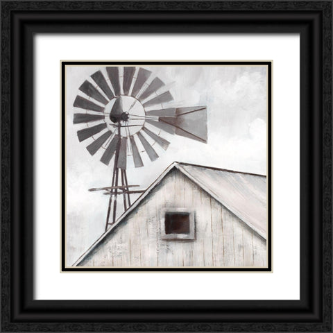 Lofty View Black Ornate Wood Framed Art Print with Double Matting by Nan