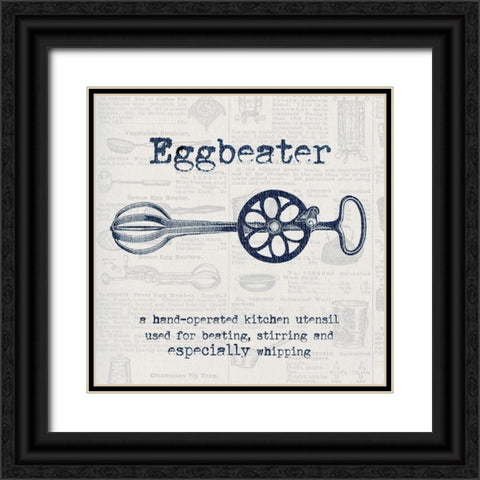 Eggbeater Black Ornate Wood Framed Art Print with Double Matting by Jill, Susan