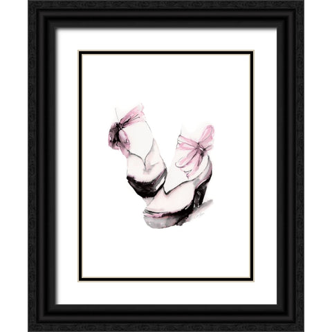 Ballet Platform Black Ornate Wood Framed Art Print with Double Matting by Chang, Stella