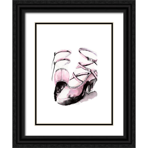 Strappy Platform Black Ornate Wood Framed Art Print with Double Matting by Chang, Stella