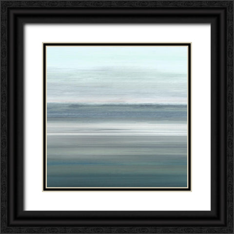 Ocean Expanse Black Ornate Wood Framed Art Print with Double Matting by Jill, Susan
