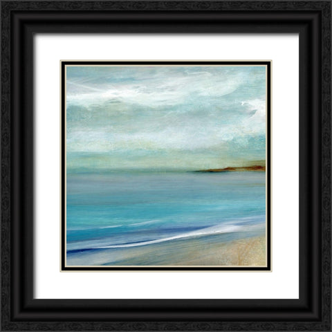 Island Mist Black Ornate Wood Framed Art Print with Double Matting by Robinson, Carol