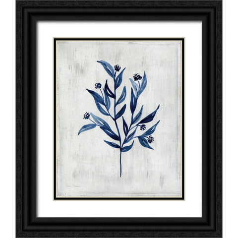 Wild Indigo III Black Ornate Wood Framed Art Print with Double Matting by Brockmon, Kristen