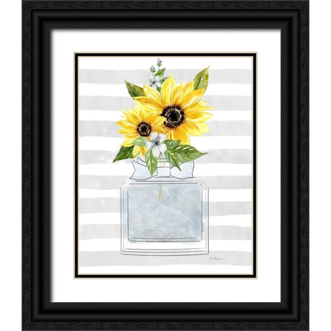 Sunflower Perfume II Black Ornate Wood Framed Art Print with Double Matting by Robinson, Carol