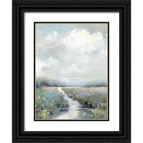 Peninsula Path Black Ornate Wood Framed Art Print with Double Matting by Swatland, Sally