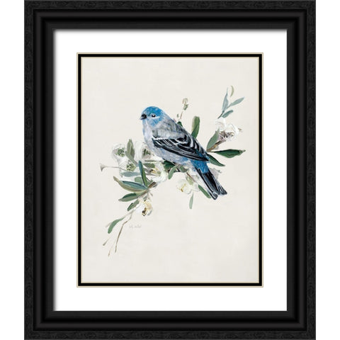 Bluebird Happy II Black Ornate Wood Framed Art Print with Double Matting by Swatland, Sally