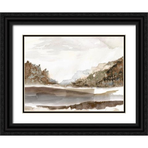 Mountain Time Black Ornate Wood Framed Art Print with Double Matting by Robinson, Carol