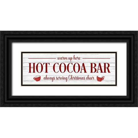 Hot Cocoa Bar Black Ornate Wood Framed Art Print with Double Matting by Carpentieri, Natalie