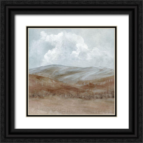 Welcome Rain Black Ornate Wood Framed Art Print with Double Matting by Robinson, Carol