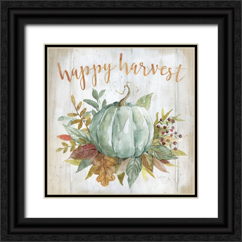 Harvest Blessings I Black Ornate Wood Framed Art Print with Double Matting by Finn, Livi