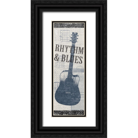 Rhythm and Blues Black Ornate Wood Framed Art Print with Double Matting by Craven, Katrina