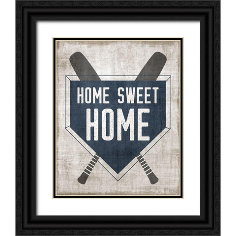 Home Sweet Home Base Black Ornate Wood Framed Art Print with Double Matting by Carpentieri, Natalie