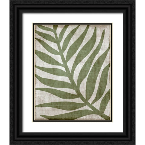 Island Greenery I Black Ornate Wood Framed Art Print with Double Matting by Carpentieri, Natalie