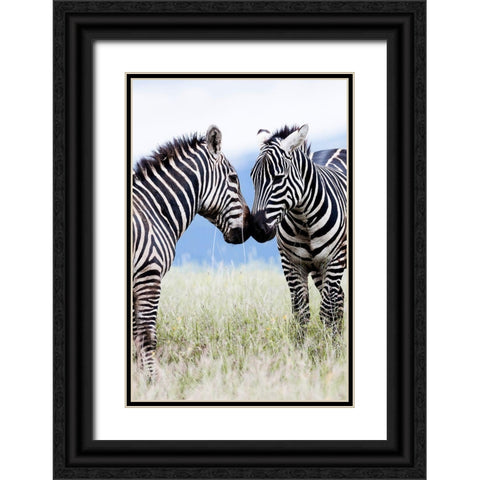 African Affection Black Ornate Wood Framed Art Print with Double Matting by Delimont, Danita