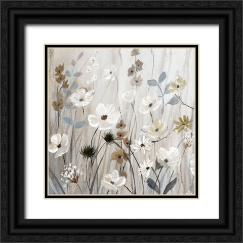 Meadow Mist I Black Ornate Wood Framed Art Print with Double Matting by Nan
