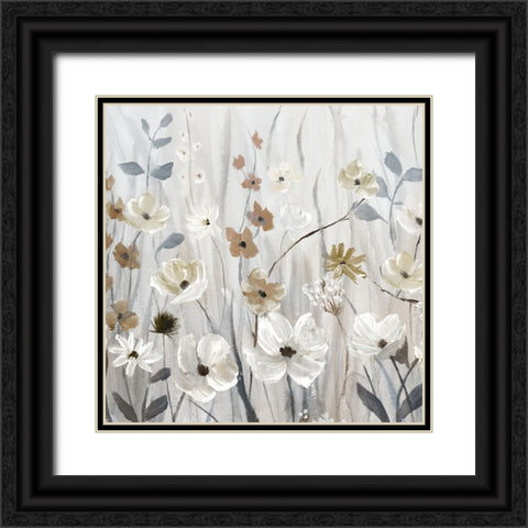 Meadow Mist II Black Ornate Wood Framed Art Print with Double Matting by Nan