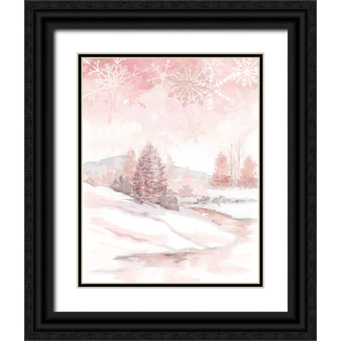 Blush Winter Black Ornate Wood Framed Art Print with Double Matting by Nan