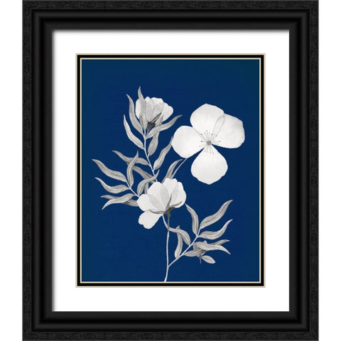 Indigo Sketch II Black Ornate Wood Framed Art Print with Double Matting by Gunn, Kourtni
