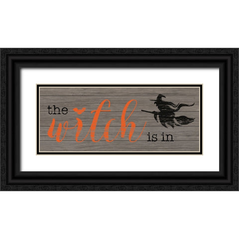 The Witch Is In Black Ornate Wood Framed Art Print with Double Matting by CAD Designs