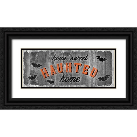 Home Sweet Haunted Black Ornate Wood Framed Art Print with Double Matting by Carpentieri, Natalie