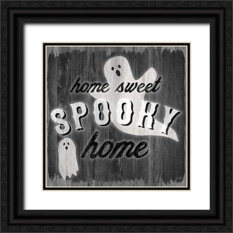 Spooky Ghost Black Ornate Wood Framed Art Print with Double Matting by Carpentieri, Natalie