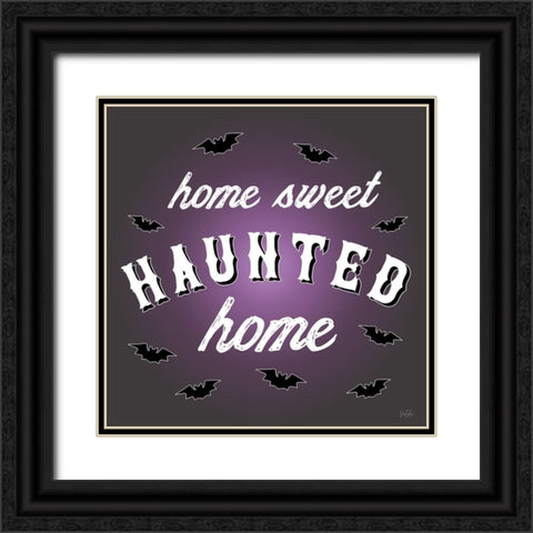 Haunted Bats Black Ornate Wood Framed Art Print with Double Matting by Carpentieri, Natalie