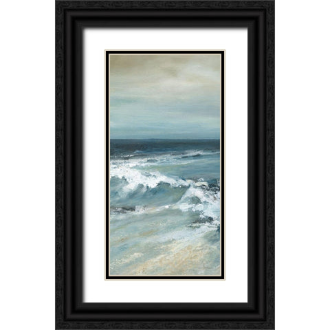 Converging Currents II Black Ornate Wood Framed Art Print with Double Matting by Robinson, Carol