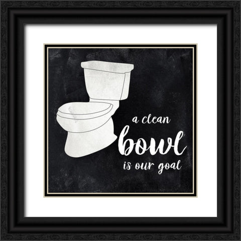A Clean Bowl Black Ornate Wood Framed Art Print with Double Matting by CAD Designs