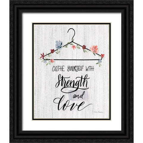 Strength and Love Black Ornate Wood Framed Art Print with Double Matting by Brockmon, Kristen