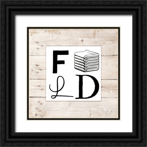 Fold Black Ornate Wood Framed Art Print with Double Matting by Santiago, Daniela
