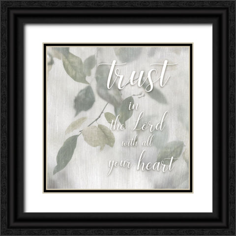 Trust In Black Ornate Wood Framed Art Print with Double Matting by Weisz, Irene
