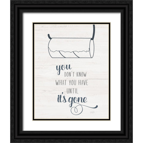 Until Its Gone Black Ornate Wood Framed Art Print with Double Matting by Carpentieri, Natalie