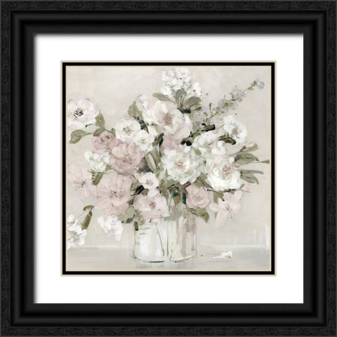 Soft and Sweet Summer Blooms Black Ornate Wood Framed Art Print with Double Matting by Swatland, Sally