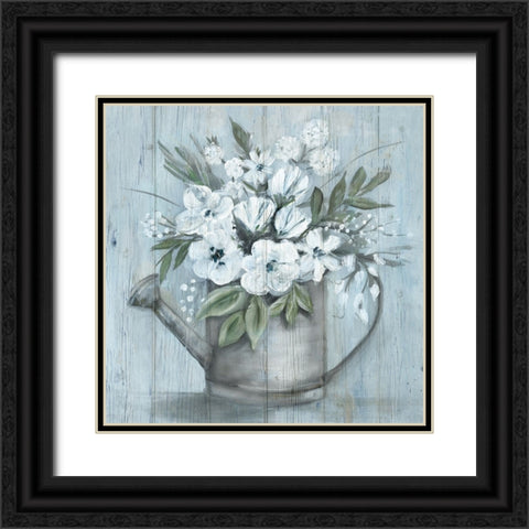 Cottage Simplicity II Black Ornate Wood Framed Art Print with Double Matting by Dunlap, Marilyn
