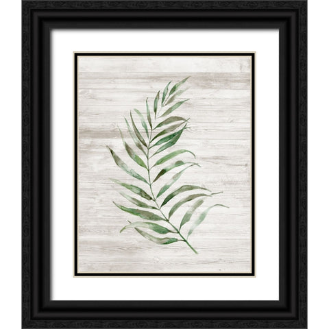 Tropic Frond I Black Ornate Wood Framed Art Print with Double Matting by Nan