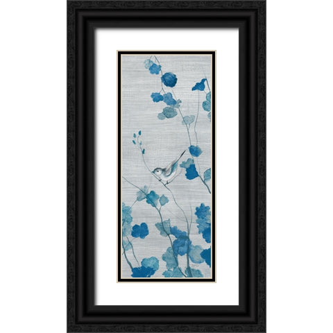 Blue Spring Song II Black Ornate Wood Framed Art Print with Double Matting by Tava Studios