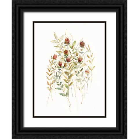 Wildflower Breeze II Black Ornate Wood Framed Art Print with Double Matting by Swatland, Sally