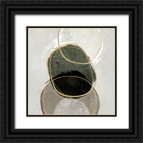 River Rock I Black Ornate Wood Framed Art Print with Double Matting by Jill, Susan