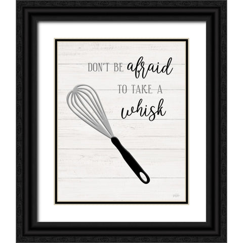 Take A Whisk Black Ornate Wood Framed Art Print with Double Matting by Carpentieri, Natalie