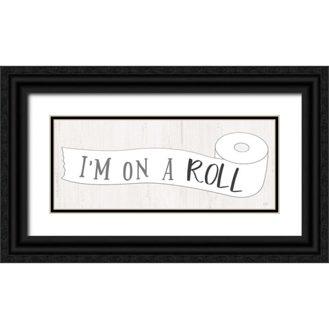 Im On A Roll Black Ornate Wood Framed Art Print with Double Matting by Carpentieri, Natalie