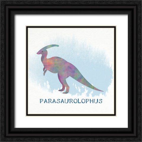 Parasaurolophus Black Ornate Wood Framed Art Print with Double Matting by CAD Designs