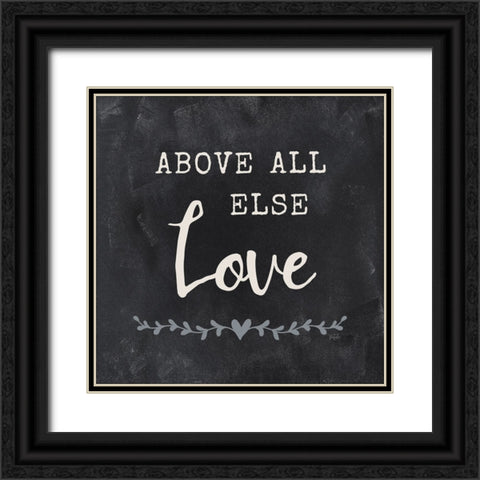 Above All Else Black Ornate Wood Framed Art Print with Double Matting by Carpentieri, Natalie