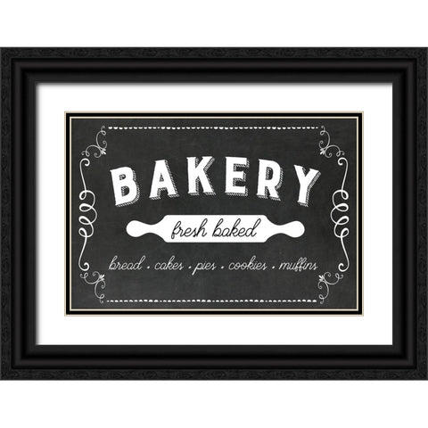 Bakery Black Ornate Wood Framed Art Print with Double Matting by Murray, Amanda