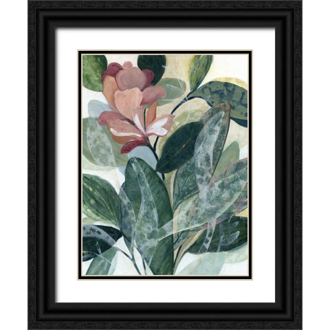 Lush Guardians Black Ornate Wood Framed Art Print with Double Matting by Robinson, Carol