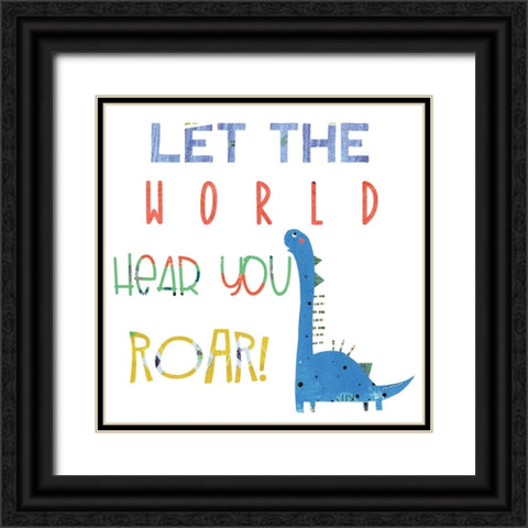 Hear You Roar Black Ornate Wood Framed Art Print with Double Matting by Pope, Katherine and Elizabeth