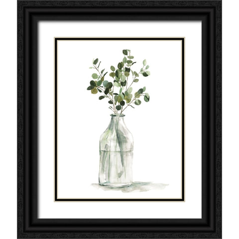 Botanical Arrangement II Black Ornate Wood Framed Art Print with Double Matting by Robinson, Carol