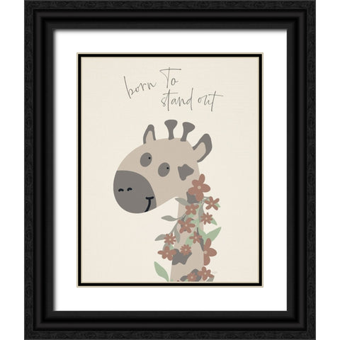 Born To Stand Out Black Ornate Wood Framed Art Print with Double Matting by Carpentieri, Natalie